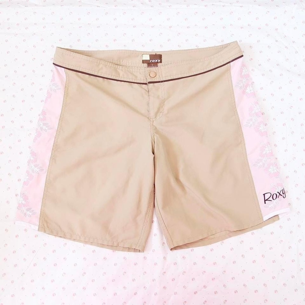 roxy hibiscus board shorts y2k surfer girl
